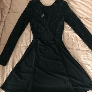 Black lace dress
